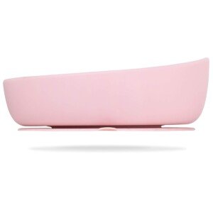 Doidy Bowl, Baby Weaning Bowl with Suction Base, Training for Self-Feeding Baby Food 6 Months+, 350ml (Pink)