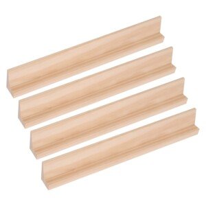 Trimming Shop Replacement Letter Tiles Holder Square Rack Wooden Tray Tile Holder Stand for Board Games, Spelling Learning Activities, Arts & Craft, DIY, 36cm Length, 4pcs