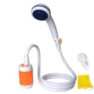 Laserbeak Portable Shower Electric Shower Camping Shower Built-in 4800mAH Rechargeable Battery and with Shower Head Shut OFF Valve