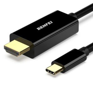 BENFEI USB C to HDMI Cable, 4K 1.8M USB Type C to HDMI Adapter (Thunderbolt 3/4, iPhone 15 Pro/Pro Max Compatible) Male to Male Gold-Plated Cord