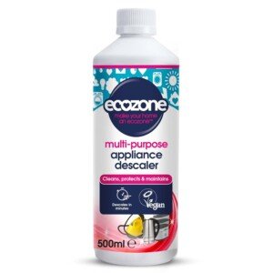 EcoZone Multi-Purpose Appliance Descaler, Internal Cleaner for Kettles, Irons, Washing Machines, Coffee Makers, Dishwashers, Fixtures & Surfaces, Natural Vegan & Non Toxic Eco-Friendly Liquid (500ml)