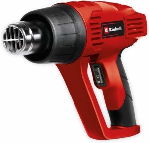 Einhell Electric Heat Gun Set 2000W, Hot Air Gun With Dual Heat Settings For Paint Stripping, Vinyl Application, Crafts, Resin, Includes 4 x Nozzles, Paint Scrapper TH-HA 2000/1