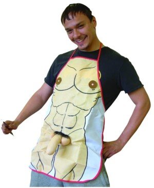 Diabolical Gifts DP0539 Naked Apron Male Torso, Beige