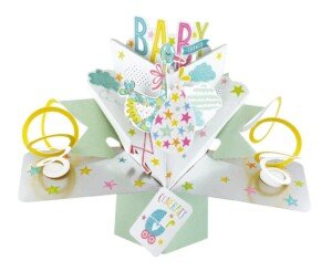 Congrats Baby Shower New Baby Pop-Up Greeting Card Second Nature 3D Pop Up Cards