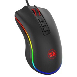 Redragon M711 PC Gaming Mice, Wired Mouse, 7 Programmable Buttons, Customizable RGB Lighting Mouse, 10,000 DPI, Ergonomic Mouse, Lightweight Mice, for Laptop, Desktop, PC (Black)