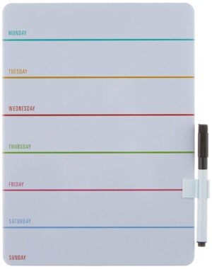 Kikkerland Weekly Dry Erase Board (MH70)