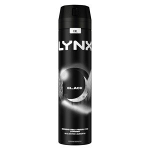 Lynx XXL Black 48 hours of odour-busting zinc tech Aerosol Bodyspray deodorant 250 ml