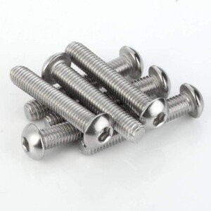 AHC6mm Socket Button Head Bolts (Pack of 50 Setscrews) M6 x 20mm A2 Stainless Steel Socket Allen Dome Head Bolt/Machine Screws