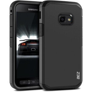 BEZ Case for Xcover 4S Case, Shockproof Cover Compatible with Samsung Galaxy Xcover 4 / Xcover 4S, Shock Absorbing, Heavy Duty Dual Layer Tough Cover, Black