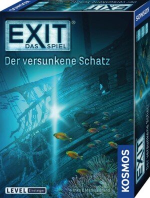 KOSMOS 694050 EXIT® - Das Spiel - Der versunkene Schatz, Level: Einsteiger, Escape Room Spiel, EXIT Game für 1 bis 4 Spieler ab 10 Jahre, ein einmaliges Gesellschaftsspiel
