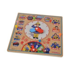 Eichhorn Fireman Sam 109255601 Board with Various Plug-In Options 30 x 30 cm with Wall Hanging Option