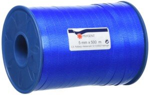 C.E. Pattberg America Gift Curling Ribbon Blue, 547 Yards of balloonribbon for Gift Wrapping, 0.2 inches Width, Accessories for Decoration & Handicrafts, Decoration Ribbon for Presents