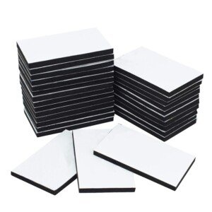 Double Sided Sticky Foam Pads Adhesive Tape, 40 Pieces Black Foam Tape Strong Pad Mounting Adhesive, 50x30mm
