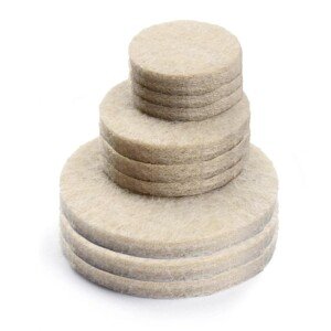 Premier Housewares Easy Applicable Beige Felt Pads For Furniture Feet | Superior Protection Furniture Pads | Discreet Chair Feet Protectors | Versatile Feet Pads Floor Protectors