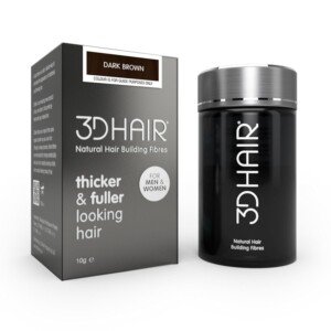 Fibres | Hair Powder for Thinning Hair 10g Bottle | Makes Thin Hair Look Thicker in Seconds | Hair Loss Concealer For Women & Men (Dark Brown)