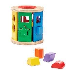 Melissa & Doug 19041 Match & Roll Shape Sorter | Developmental Toy | Motor Skills | 12 Months | Gift for Boy or Girl, Multicolor, 15.2 cm*14.5 cm*14.5 cm