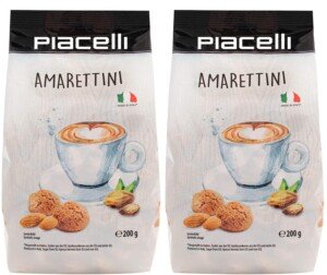 Piacelli Amaretti Biscuits - Pack of 2 (2x200g)