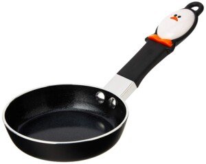 Joie Mini Nonstick Fry Pan – 4.5-Inch Nonstick Egg Pan with Heat-Resistant Handle, BPA & PFOA-Free, Compact & Easy to, Black