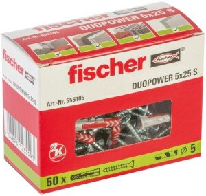 fischer DUOPOWER 5 x 25 with Screw, 555105