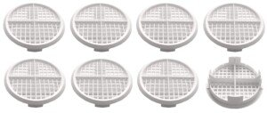 70mm Lattice Design White Plastic Push in Circular Soffit Vents Roof Air Vents (8)