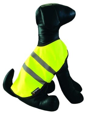 Pet Gear High Visibility Dog Coat Water Resistant Reflective Outdoor Jacket Warm Comfortable Windproof Adjustable Easy to Wear for All Breeds 24”