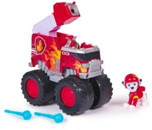 Paw Patrol: Rescue Wheels Marshall’s Fire Engine, Toy Fire Engine with Projectile Launcher and Collectible Action Figure, Kids’ Toys for Boys & Girls Ages 3+
