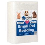 Front view of Dihl 70 Litre, White, Super Absorbent Paper Bedding for Small Animals, ideal for pet habitats
