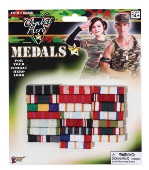 Bristol Novelty 66226 Military Medal Bars, One Size Halloween