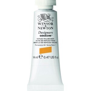 Winsor & Newton 14ml Designers Gouache Tube - Naples Yellow Deep