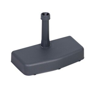 greemotion umbrella base - concrete and plastic umbrella stand for balconies - space-saving & corner umbrella stand - balcony sun umbrella base anthracite gray, 20kg