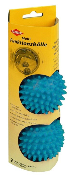 Kleiber Dryer Balls, Blue, Pack of 2 – Reusable Fabric Softening Balls for Faster, Energy‑Saving Drying