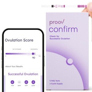 Proov PdG - Progesterone Metabolite – Test | Only FDA-Cleared Test to Confirm Ovulation Quality at Home | 1 Cycle Pack | Works Great with Ovulation Tests | 5 PdG Test Strips