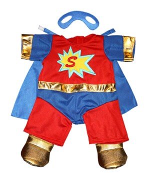 SuperBear Outfit with Mask Teddy Bear Outfit (8")