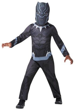 Rubie's Official Marvel Avengers Black Panther Classic Childs Costume, Kids Superhero Fancy Dress