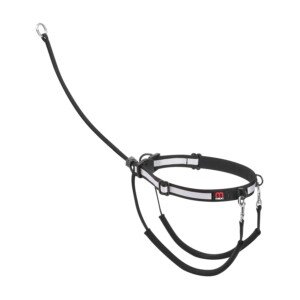 Mikki Dog, Puppy Anti Pull Harness Halter -No More Pulling, Tugging or Choking -Fit all Leads,Black -Large