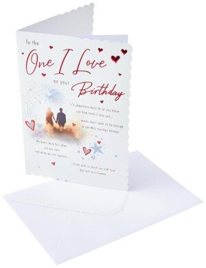 Piccadilly Greetings Piccadilly Greetings Traditional Birthday Card One I Love - 9 x 6 inches