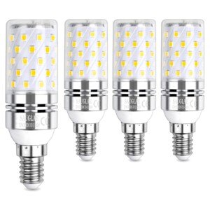 LED Corn Bulbs, E14 Small Edison Screw, 12W, 1450Lm, 3000K Warm White, Not Dimmable, Pack of 4