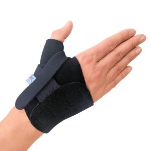 CMC Joint Support Thumb Brace | Lightweight Thumb Stabiliser for Arthritis, Ligament Sprains & CMC Joint Pain | Breathable Neo-Elastic |MED - Palm Circ:17.5-20cm, LEFT