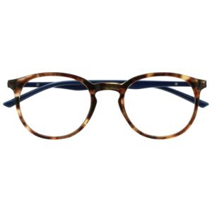 OPULIZE MET Blue Light Blocking Reading Glasses for Women Men, Slim Round Frame with Scratch Resistant and Spring Hinges, Computer Glasses with Anti-Reflective, Brown +1.5 (Pack of 1)