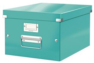 Leitz A4 Storage Box, Click and Range 60440051 - Medium, Ice blue