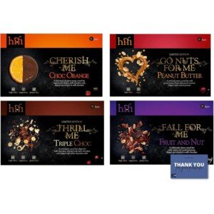 Slimming World Hifi Bars Variety Pack - Triple Choc, Choc Orange, Fruit And Nut, Peanut Butter (6 Bars Each)