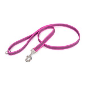 Color & Gray Super-Grip Leash with Handle, and O-Ring, 20 mm x 1,2 m, Pink-Gray