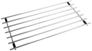 Dexam Extra Large Chrome Plated Rectangular Trivet - Heat Resistant Metal Pot and Pan Stand for Hot Dishes, Cookware, and Oven Trays - Durable Countertop Protector to Prevent Heat Damage