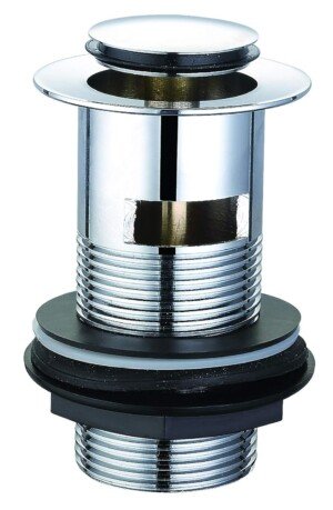 VeeBath WST02 Essentials Basin Clicker Waste Slotted Chrome with Clicker Plug