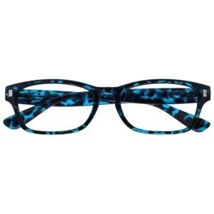 OPULIZE Reading Glasses Blue Tortoiseshell Readers Mens Womens Spring Hinges R10-3 +2.50