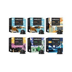 Il Caffé Italiano Coffee | Capsules Compatible with Nescafe Dolce Gusto | Certified Genuine Tour D’Italia Variety Pack | 96 Espresso Pods | Made in Italy | Happiness Guaranteed