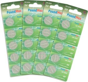 20 x PoundMax 2032 CR2032 DL2032 ECR2032 3V Lithium Coin Cell Batteries
