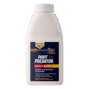 Bartoline Paint Predator Heavy Duty and Varnish Stripper 500 ml, Professional Strength, Non-Caustic Remover for Wood, Metal and Masonry