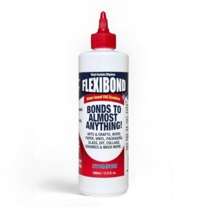 Flexibond PVA/VAE Glue (500ml) - Extra Strong Arts & Crafts and DIY Glue - Transparent, Flexible, Non-Toxic, Dries Clear