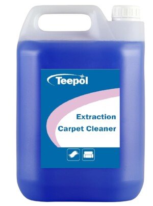 Teepol Extraction Carpet Cleaner 5L - Professional Upholstery and Rug Cleaning Solution, Low Foaming for Extraction Machines